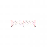5 Star FlexPro Expanding Barricade RedWhite 4.9m FS634450