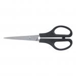 This photo features a sleek and modern pair of 5 Star Scissors with 165mm stainless steel blades. Their black color adds a touch of elegance to the design. The scissors appear to be durable and precise, providing excellent value for any task.