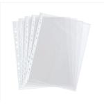 5 Star Value Punched Pocket Polypropylene Embossed Top-opening 40 Microns A4 Clear [Pack 100] 638353