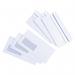 5 Star Value Envelopes Wallet Press Seal Window 80gsm DL 110x220mm White (Pack of 1000) FS638515