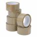 5 Star Value Packaging Tape 48mmx66m Buff (Pack of 6) FS638655