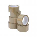 5 Star Packaging Tape Buff 48mmx66m (Pack of 6) 638655 FS638655