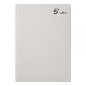 5 Star Value Casebound Notebook 70gsm Ruled 192pp A4 (Pack of 5) FS638760