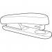 5 Star Value Stapler Half Strip Black FS638841
