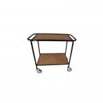 5 Star Mobile Shelf Trolley Wooden Shelves 950x450x900mm FS644077 FS644077