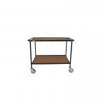 5 Star Mobile Shelf Trolley Wooden Shelves 1200x450x900mm FS644183 FS644183