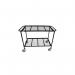 5 Star Mobile Shelf Trolley with Mesh Shelves 1200x450x900mm FS644299 FS644299