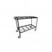 5 Star Mobile Shelf Trolley with Mesh Shelves 1200x450x900mm FS644299 FS644299