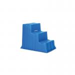 5 Star 3 Tread Industrial Steps PE Blue 520x740x635mm FS645913 FS645913