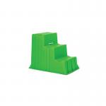 5 Star 3 Tread Industrial Steps PE Green 520x740x635mm FS645982 FS645982