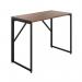 5 Star Lova Folding Rectangular Desk Dark WalnutBlack FS646392 FS646392