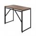 5 Star Lova Folding Rectangular Desk Dark WalnutBlack FS646392 FS646392