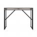 5 Star Lova Folding Rectangular Desk Dark WalnutBlack FS646392 FS646392