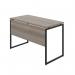 5 Star Vexo Desk with Modesty Panel 1200mm Grey OakBlack FS646484 FS646484