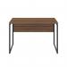 5 Star Vexo Desk with Modesty Panel 1200mm Dark WalnutBlack FS646613 FS646613