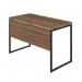 5 Star Vexo Desk with Modesty Panel 1200mm Dark WalnutBlack FS646613 FS646613