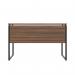 5 Star Vexo Desk with Modesty Panel 1200mm Dark WalnutBlack FS646613 FS646613