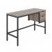 5 Star Varo Rectangular Desk with 2 Drawers Grey OakBlack FS646637 FS646637