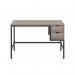 5 Star Varo Rectangular Desk with 2 Drawers Grey OakBlack FS646637 FS646637