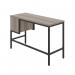 5 Star Varo Rectangular Desk with 2 Drawers Grey OakBlack FS646637 FS646637