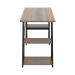 5 Star Strivo AFrame Desk with Shelves Grey OakBlack FS646682 FS646682