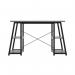 5 Star Strivo AFrame Desk with Shelves Grey OakBlack FS646682 FS646682