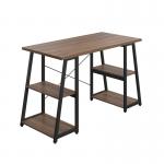 5 Star Strivo AFrame Desk with Shelves Dark WalnutBlack FS646705 FS646705
