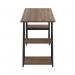 5 Star Strivo AFrame Desk with Shelves Dark WalnutBlack FS646705 FS646705