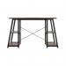 5 Star Strivo AFrame Desk with Shelves Dark WalnutBlack FS646705 FS646705