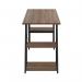 5 Star Strivo AFrame Desk with Shelves Dark WalnutBlack FS646705 FS646705