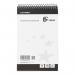 5 Star Value Shorthand Pad Wirebound 60gsm Ruled 300pp 127x200mm BlackWhite (Pack of 5) FS646964