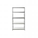 5 Star Hdut 5 Tier Galvanised Shelving 1000x600x1800mm FS646996 FS646996