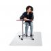 5 Star PVC Carpet Chairmat with Gripper Backing Clear 116x150cm 667938 FS667938