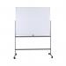 5 Star 1500 x 1200mm Mobile Double Sided Magnetic Whiteboard FS668152 FS668152
