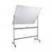 5 Star 1500 x 1200mm Mobile Double Sided Magnetic Whiteboard FS668152 FS668152