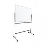 5 Star 1200 x 900mm Mobile Double Sided Magnetic Whiteboard FS668159 FS668159