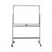 5 Star 1200 x 900mm Mobile Double Sided Magnetic Whiteboard FS668159 FS668159