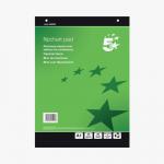 5 Star Recycled Flipchart Pad 55gsm 20 Sheets A1 (Pack of 5) FS668896 FS668896
