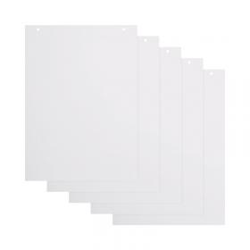 5 Star Plain Flipchart Pad 60gsm 20 Sheets A1 (Pack of 5) FS668897 FS668897