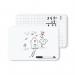 5 Star Frameless Non-Magn Whiteboard PlainGrd A4 Pack of 12 FS669012 FS669012