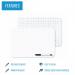 5 Star Frameless Non-Magn Whiteboard PlainGrd A4 Pack of 12 FS669012 FS669012