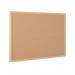 5 Star Cork Noticeboard Oak Effect Frame 900x600mm FS669041 FS669041