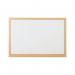 5 Star Magnetic Drywipe Whiteboard Wood Frame 600x900mm FS669106 FS669106