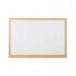 5 Star Magnetic Drywipe Whiteboard Wood Frame 1200x900mm FS669113 FS669113