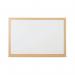 5 Star Magnetic Drywipe Whiteboard Wood Frame 1200x900mm FS669113 FS669113