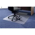 5 Star Office Chair Mat For Carpets PVC Lipped 1150x1340mm Clear/Transparent 670959