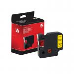 Five Star Non-OEM Replacement for Dymo 40918 Black on Yellow 9mm x 7m FS671759 FS671759