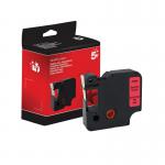 Five Star Non-OEM Replacement for Dymo 40917 Black on Red 9mm x 7m FS672240 FS672240