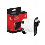 Five Star Non-OEM Replacement for Brother DK-11209 Black on White 62mm x 29mm 800Roll FS672697 FS672697