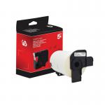 Five Star Non-OEM Replacement for Brother DK-11247 Black on White 103mm x 164mm 180Roll FS672775 FS672775